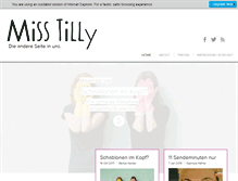 Tablet Screenshot of misstilly.de